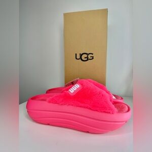 UGG FOAMO UGGPLUSH SLIDE WOMEN SHOES SUPER CORAL US 10 /UK 8 /EU 41 New With Box
